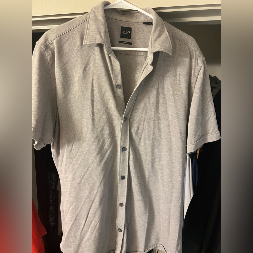 Hugo Boss - button down shirt - large